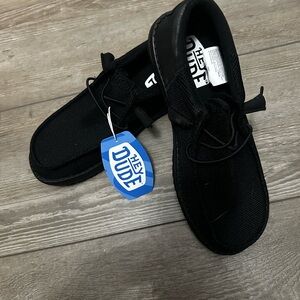 Hey Dude Men’s Black Boat Shoes